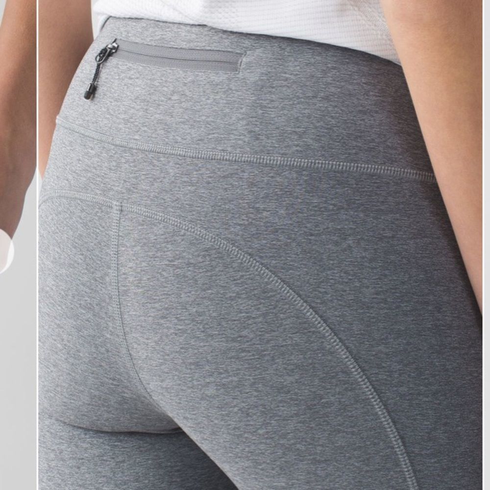 Lululemon Speed Crop Heathered Slate size 6 - Picture 7 of 16